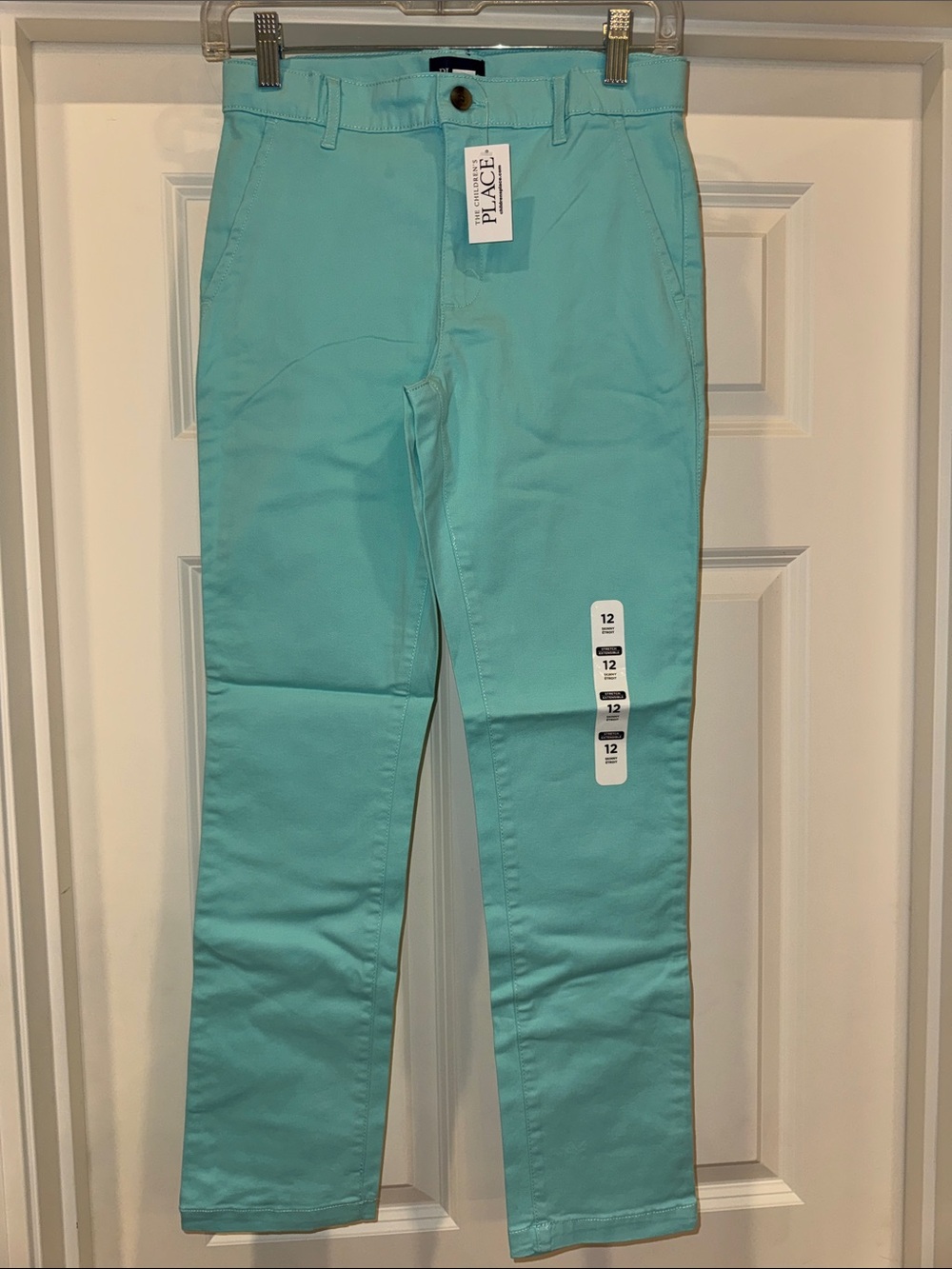 NWT Boys Children’s Place Aqua Mellow Skinny Pants Aqua Size 12